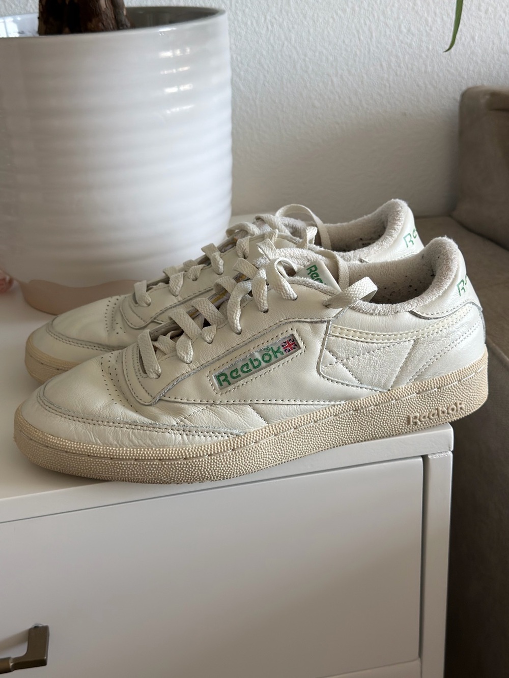 Reebok Club C 85 Classic Sneakers – Off-White / Cream Leather